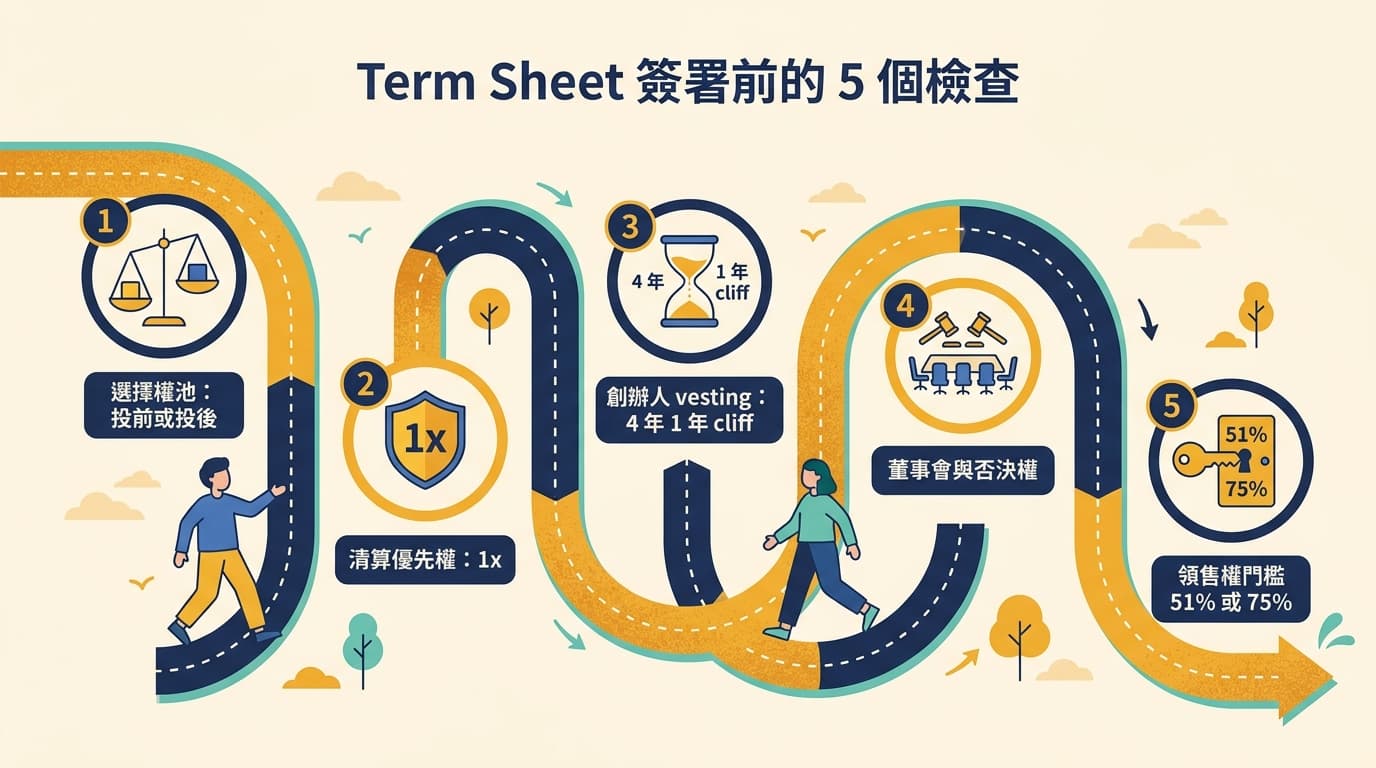 Term Sheet 簽署前的 5 個檢查